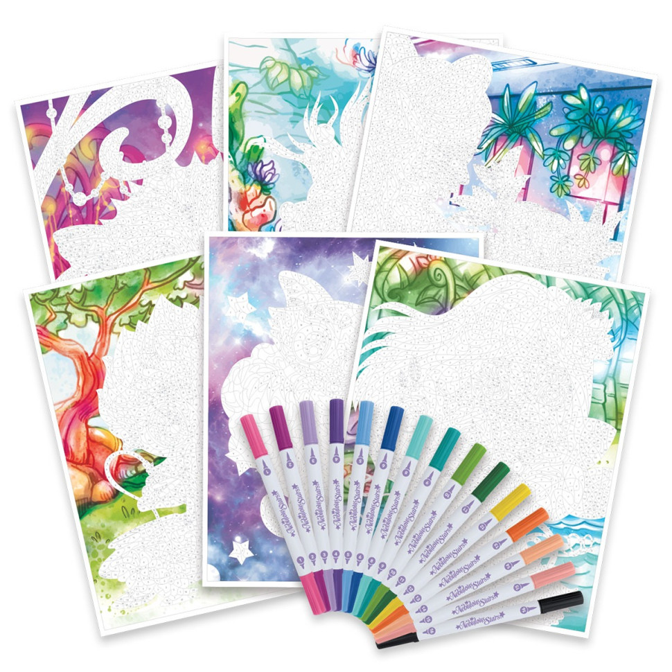 Детская раскраска по номерам