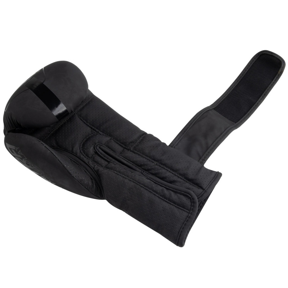 Боксерські рукавички 3024 Ultra Mat PowerPlay PP_3024_12oz_Black, Чорні 12 унцій