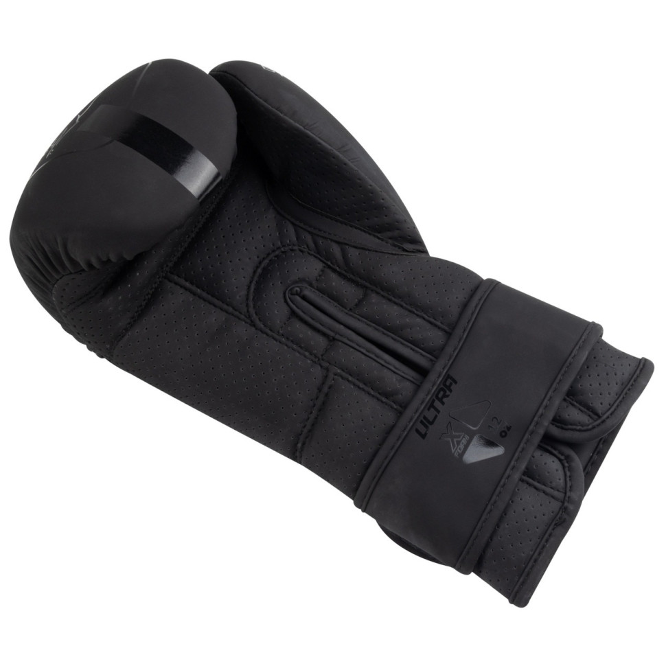 Боксерські рукавички 3024 Ultra Mat PowerPlay PP_3024_12oz_Black, Чорні 12 унцій