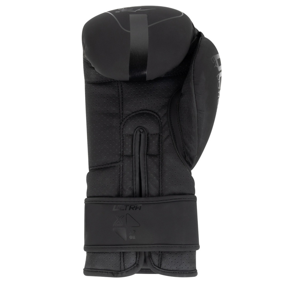 Боксерські рукавички 3024 Ultra Mat PowerPlay PP_3024_12oz_Black, Чорні 12 унцій