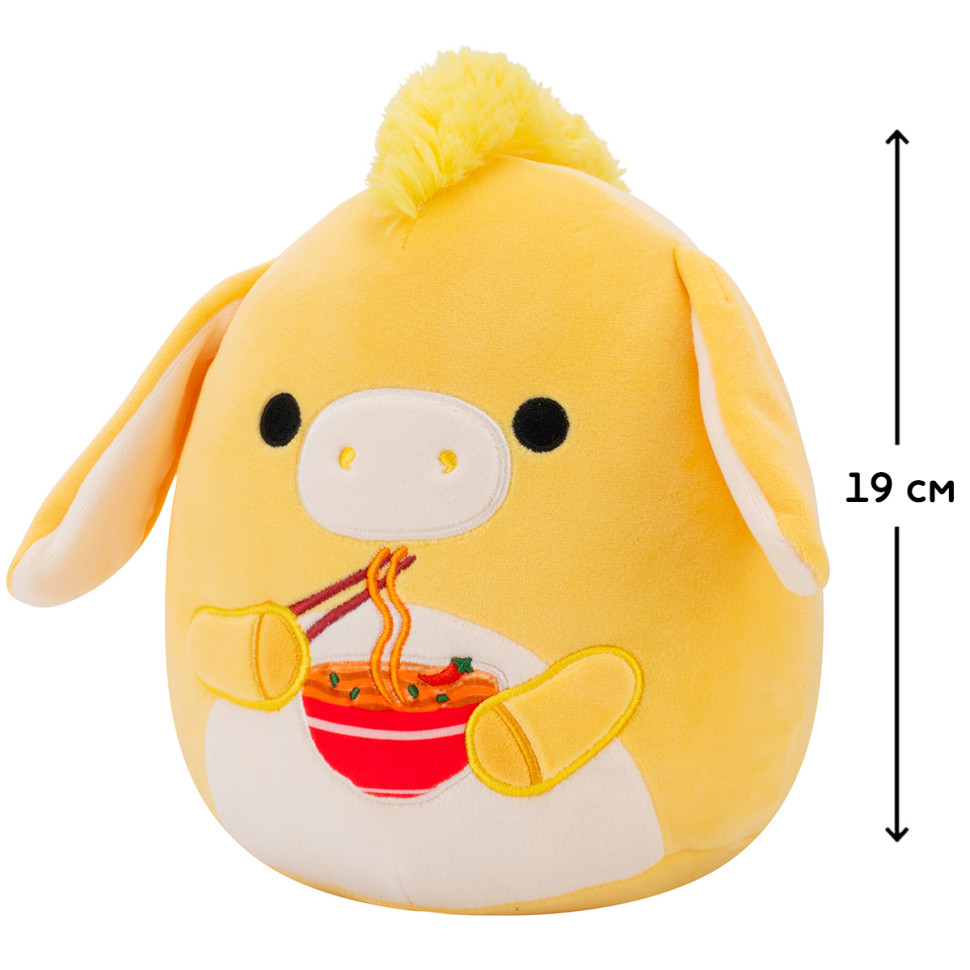 Мягкая игрушка Ослик Гевин Squishmallows SQCR07945 желтый, 19 см