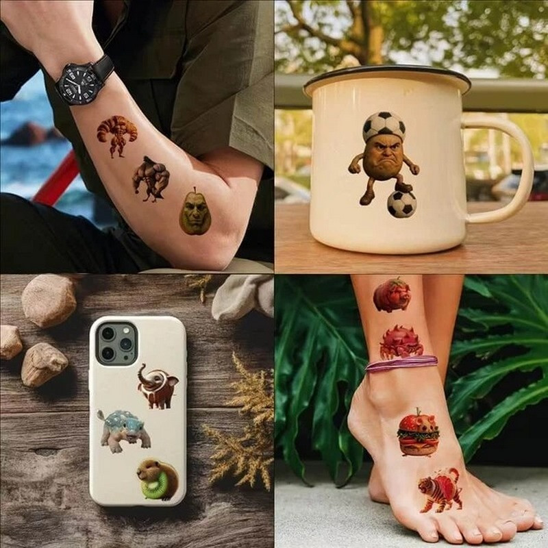 Детские временные тату