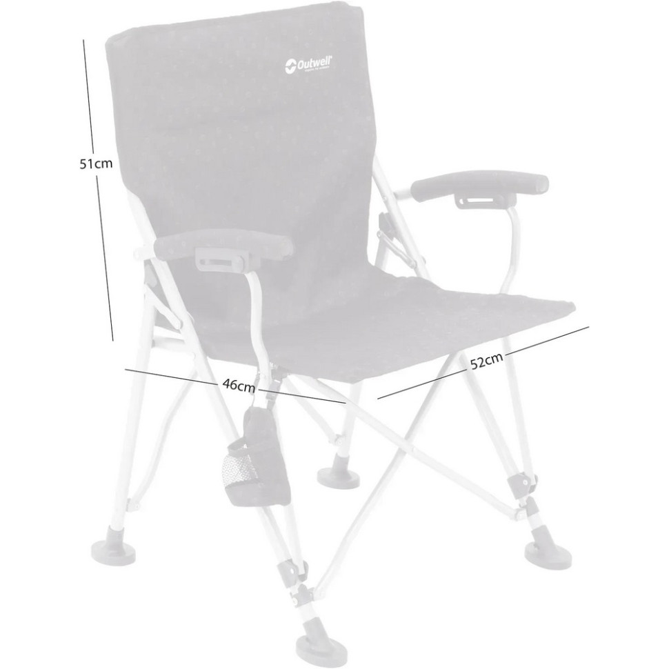 Стул раскладной Campo Outwell 931563 размер 61х61х89 см