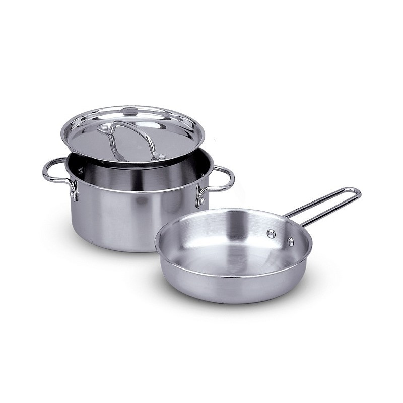 Ігровий набір посуду Melissa&Doug MD4265 з нержавіючої сталі