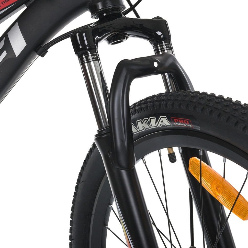Велосипед PROF1 MTB2401-2, 24 дюймов, алюминиевая рама 11 Shimano 21SP черный