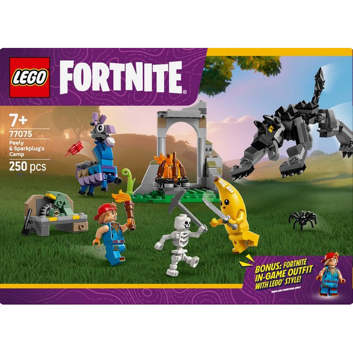 Конструктор Fortnite Табір Peely і Sparkplug LEGO 77075, 250 деталей