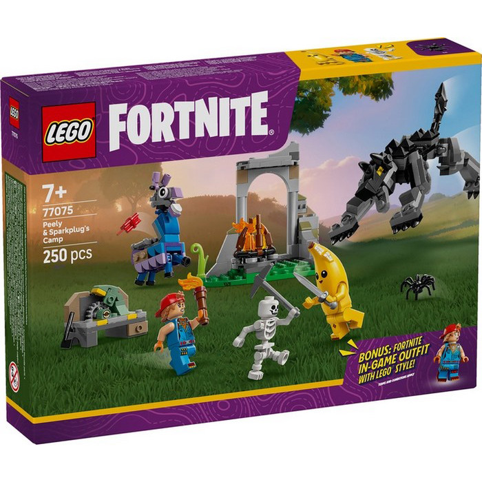 Конструктор Fortnite Табір Peely і Sparkplug LEGO 77075, 250 деталей
