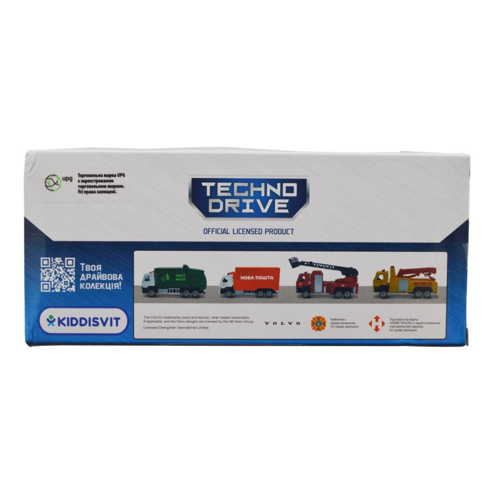 Автомодель ігрова VOLVO ГАЗОВОЗ UPG TechnoDrive 250301, 11 см