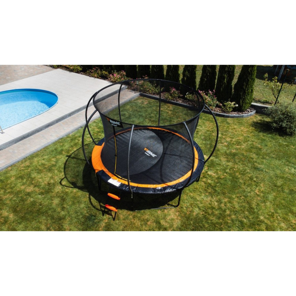 Батут с внутренней сеткой Prime Sport PS305, 10 футов, оранжевый