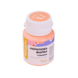 Акриловая краска глянцевая Пастельно-оранжевая Brushme ACPT14 20 мл