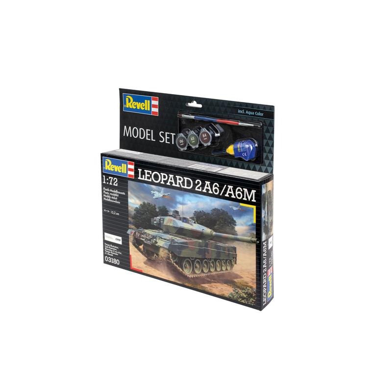 Збірна модель Танк Леопард 2A6/A6M Revell RVL-63180 рівень 4, масштаб 1:72