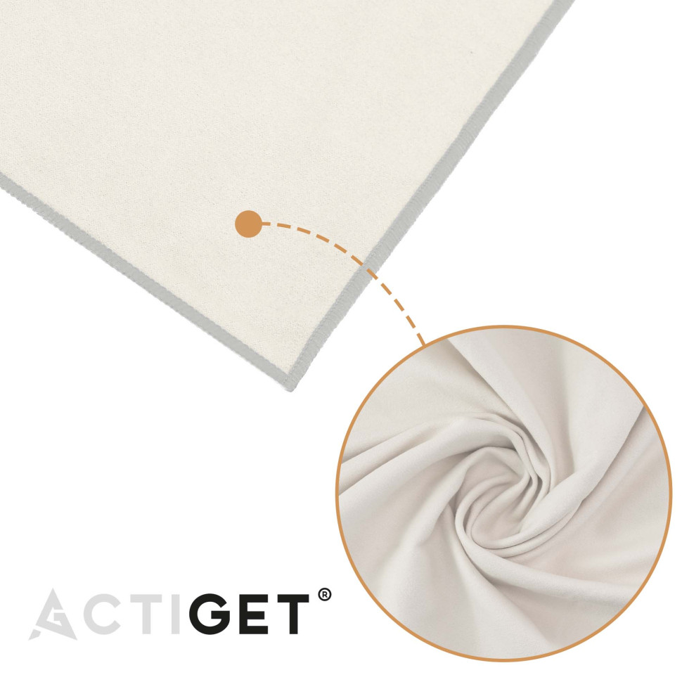 Рушник спортивний Actiget ACT0200 Biege, з мікрофібри 180x100 см