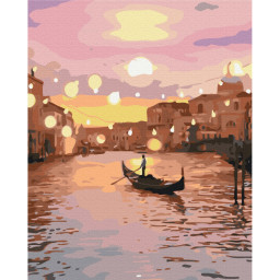 Картина по номерам "Сказочная вечерняя Венеция" Brushme BS32456, 40x50 см