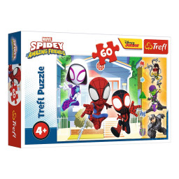 Детский пазл "Мир паутины" Marvel Trefl 17371, 60 элементов