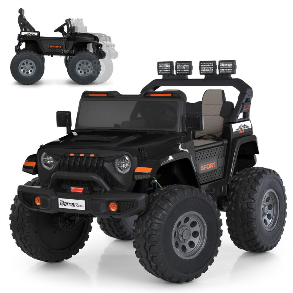 Дитячий електромобіль Джип Bambi Racer M 6204EBLR-2(24V) до 60 кг