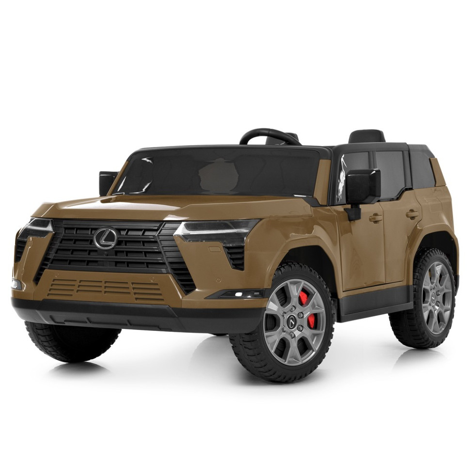 Дитячий електромобіль Джип Bambi M 6409EBLR-13 до 30 кг, бежевий