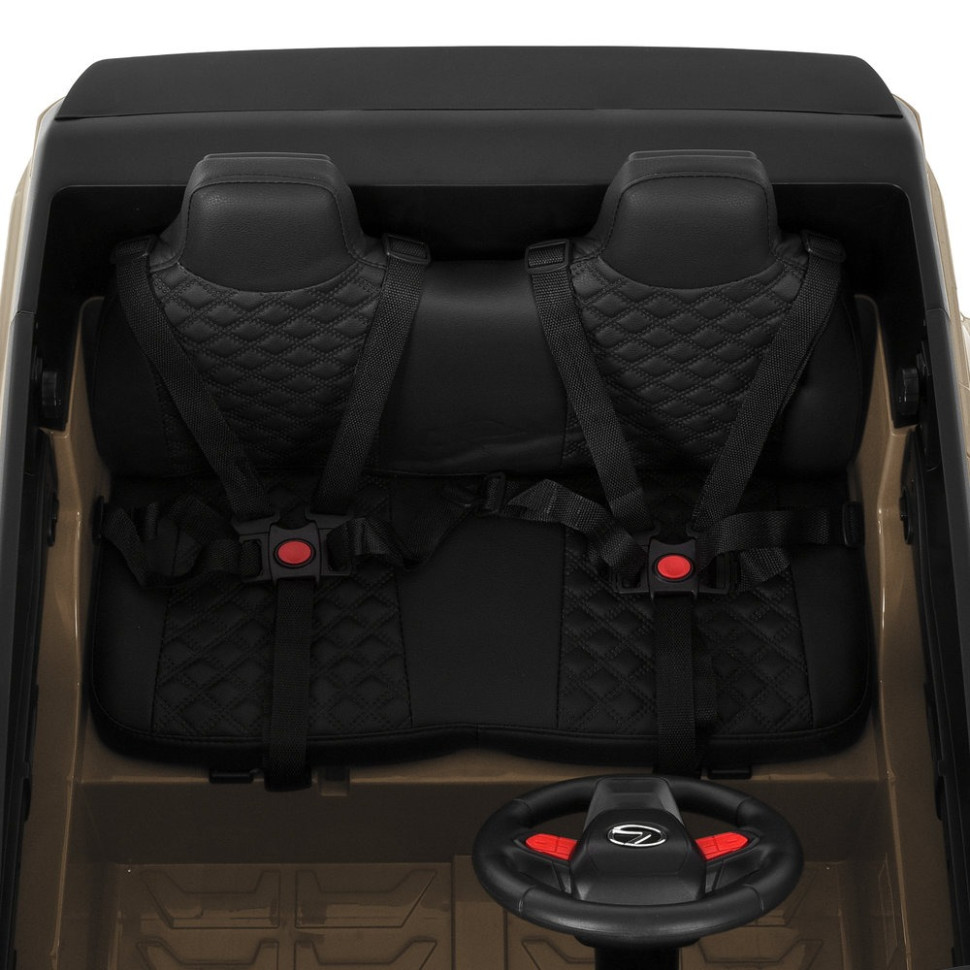 Дитячий електромобіль Джип Bambi M 6409EBLR-13 до 30 кг, бежевий