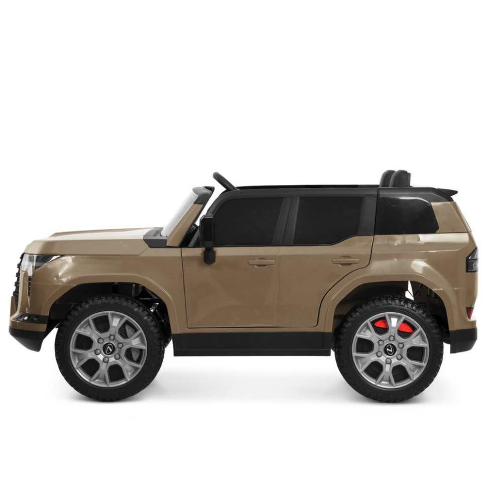 Дитячий електромобіль Джип Bambi M 6409EBLR-13 до 30 кг, бежевий