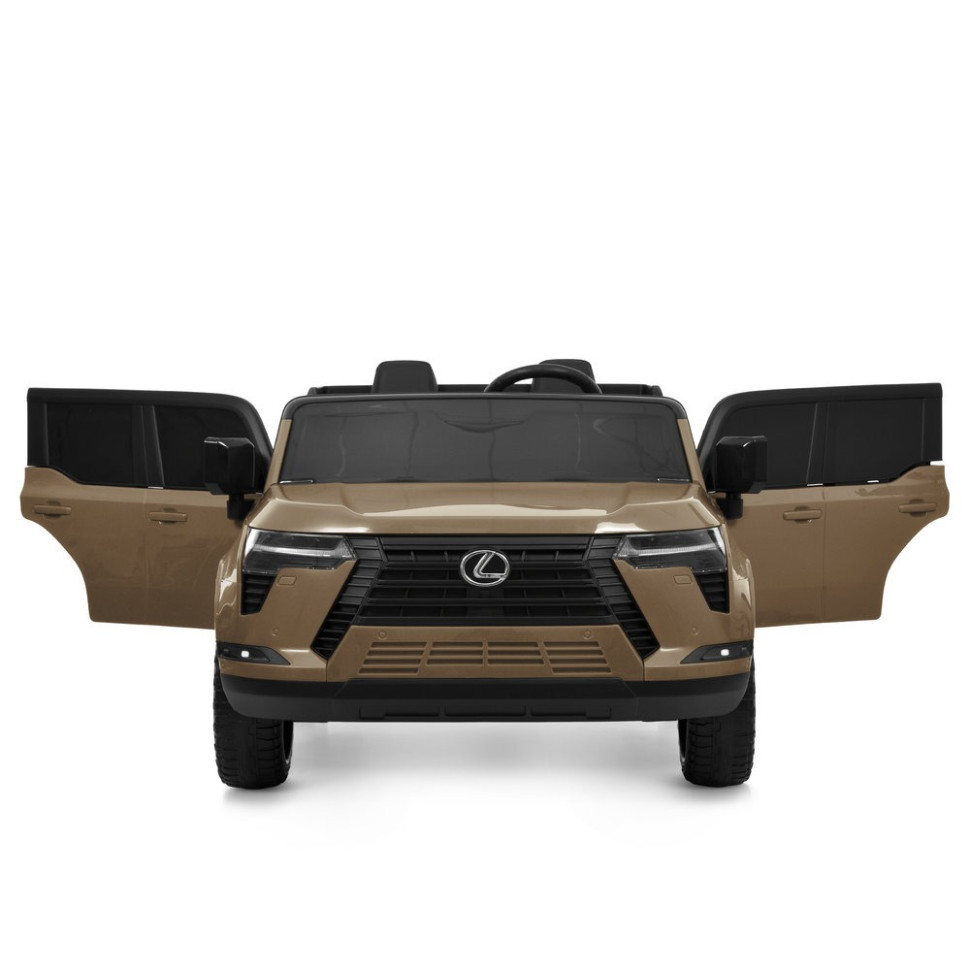 Дитячий електромобіль Джип Bambi M 6409EBLR-13 до 30 кг, бежевий