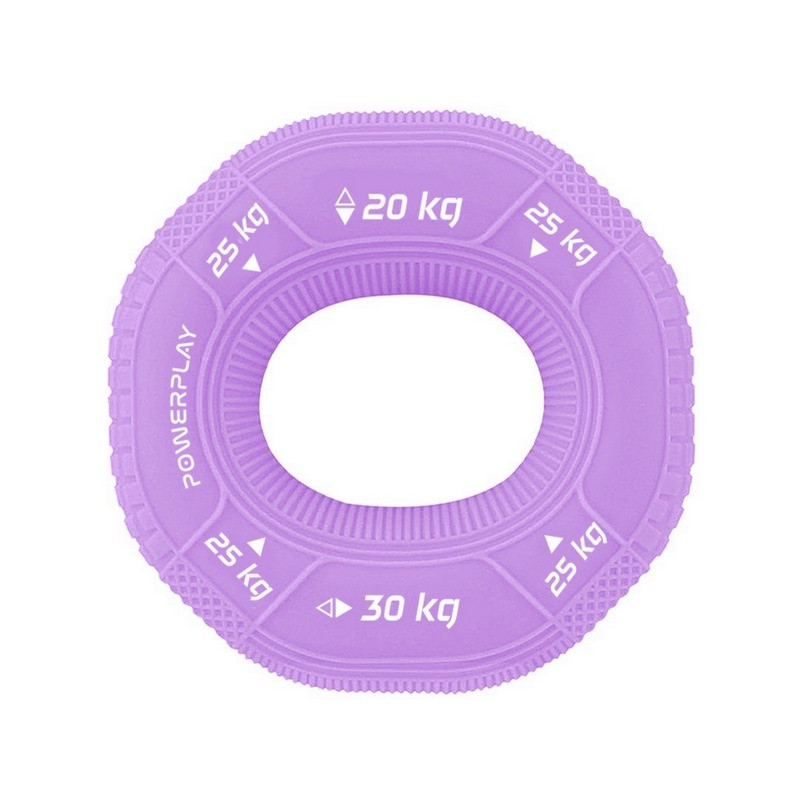Еспандер кистьовий силіконовий PP-4331 Hand Grip Medium PowerPlay PP_4331_Purple_(20-25-30) 20-25-30 кг, Фіолетовий