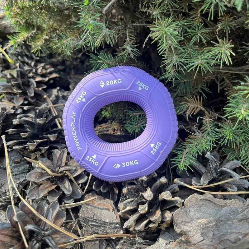Еспандер кистьовий силіконовий PP-4331 Hand Grip Medium PowerPlay PP_4331_Purple_(20-25-30) 20-25-30 кг, Фіолетовий
