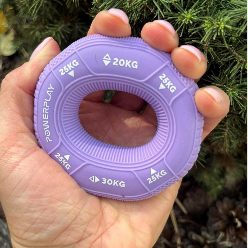 Еспандер кистьовий силіконовий PP-4331 Hand Grip Medium PowerPlay PP_4331_Purple_(20-25-30) 20-25-30 кг, Фіолетовий