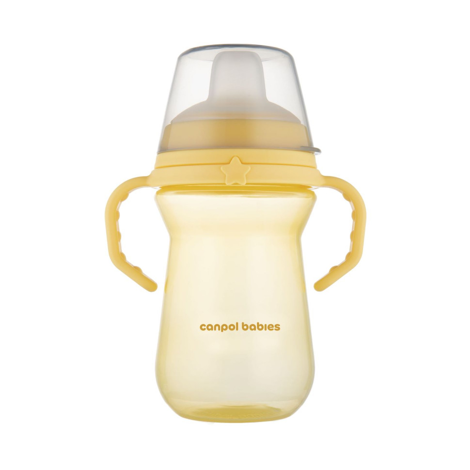 Кружка тренировочная с силиконовым носиком FirstCup Canpol babies 56/615_yel 250 мл