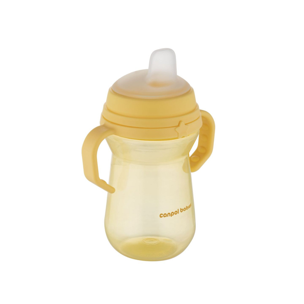 Кружка тренировочная с силиконовым носиком FirstCup Canpol babies 56/615_yel 250 мл