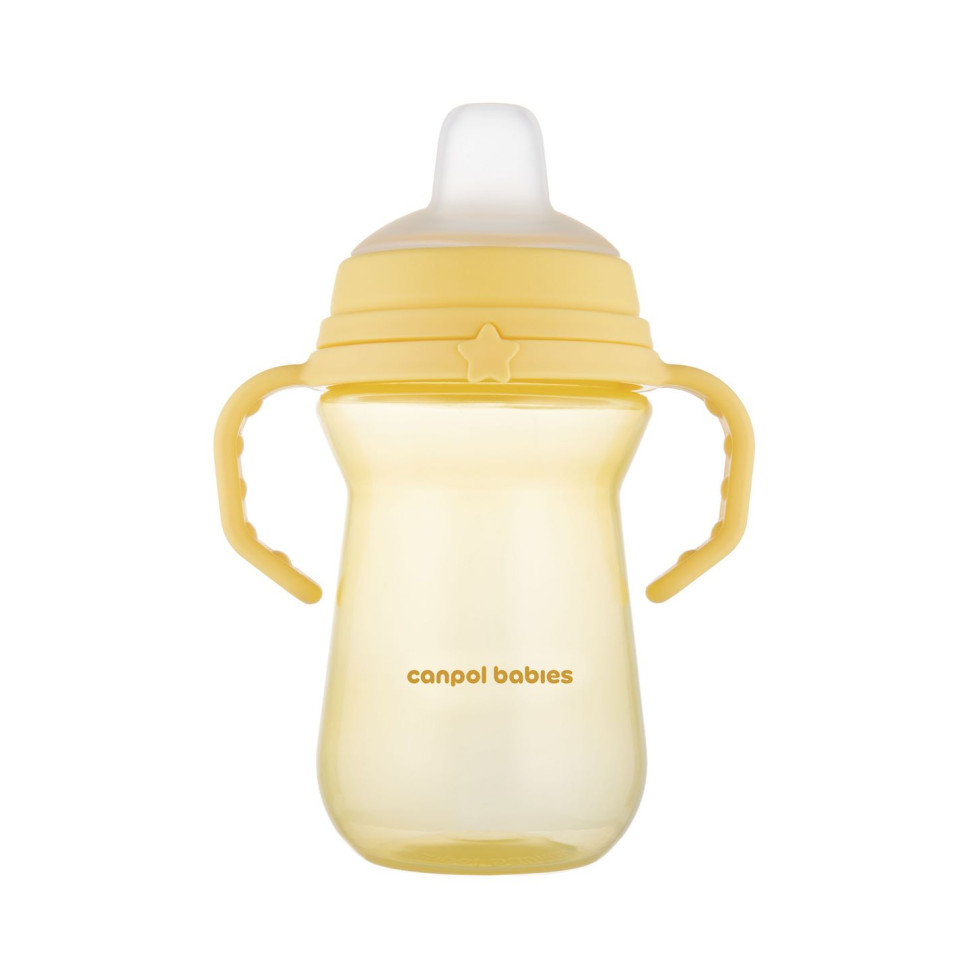 Кружка тренировочная с силиконовым носиком FirstCup Canpol babies 56/615_yel 250 мл