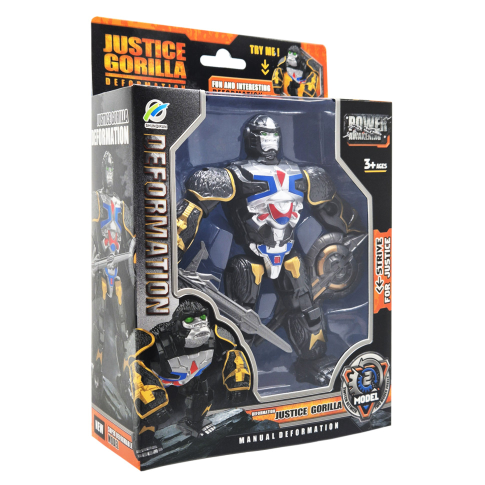 Детский робот-трансформер Justice Gorilla Bambi 168-85(Black) робот-горилла