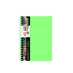 Блокнот А5 Апельсин АП-1503(Light Green) 40 листов, пружина сбоку