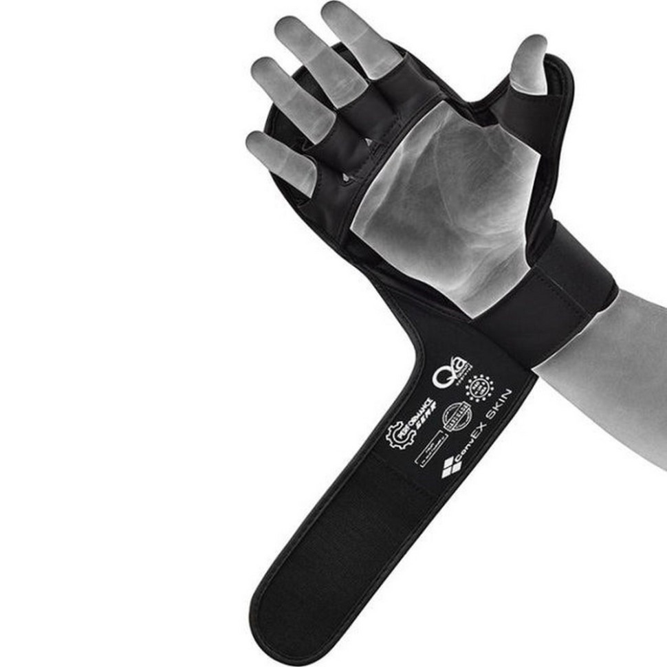 Рукавиці для ММА SHOOTER AURA PLUS T-17 RDX Inc Limited GSR-T17BGL-M+ Black Golden, M (капа у комплекті)