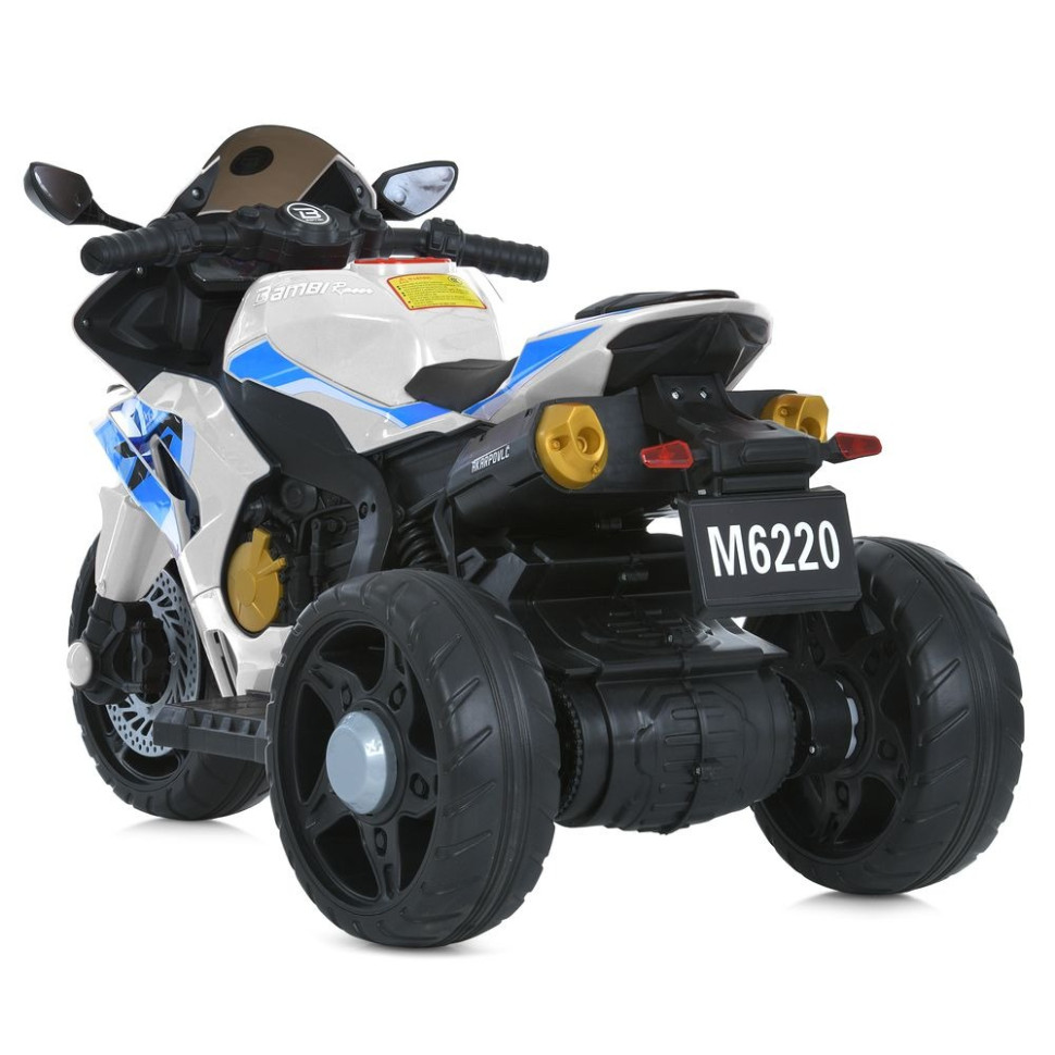 Дитячий електромобіль Мотоцикл Bambi Racer M 6220ELR-1 до 25 кг