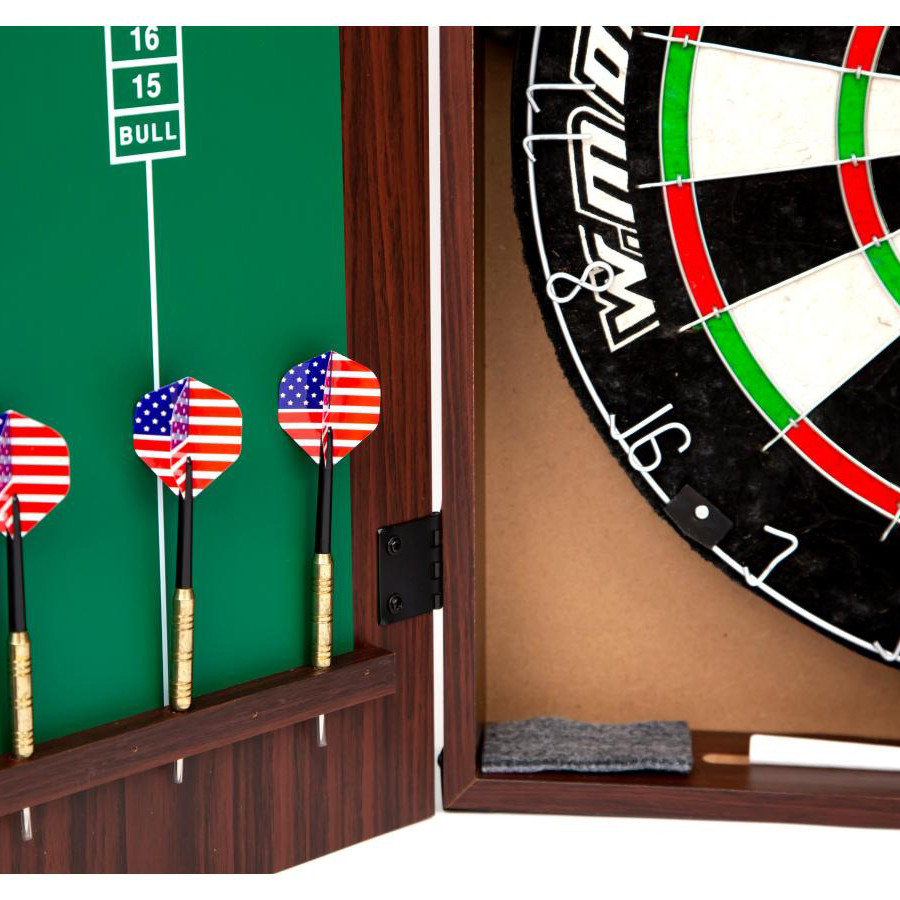 Дартс с кабинетом мишени Kings Head  Winmax 3380TT 6 дротиков 45 см