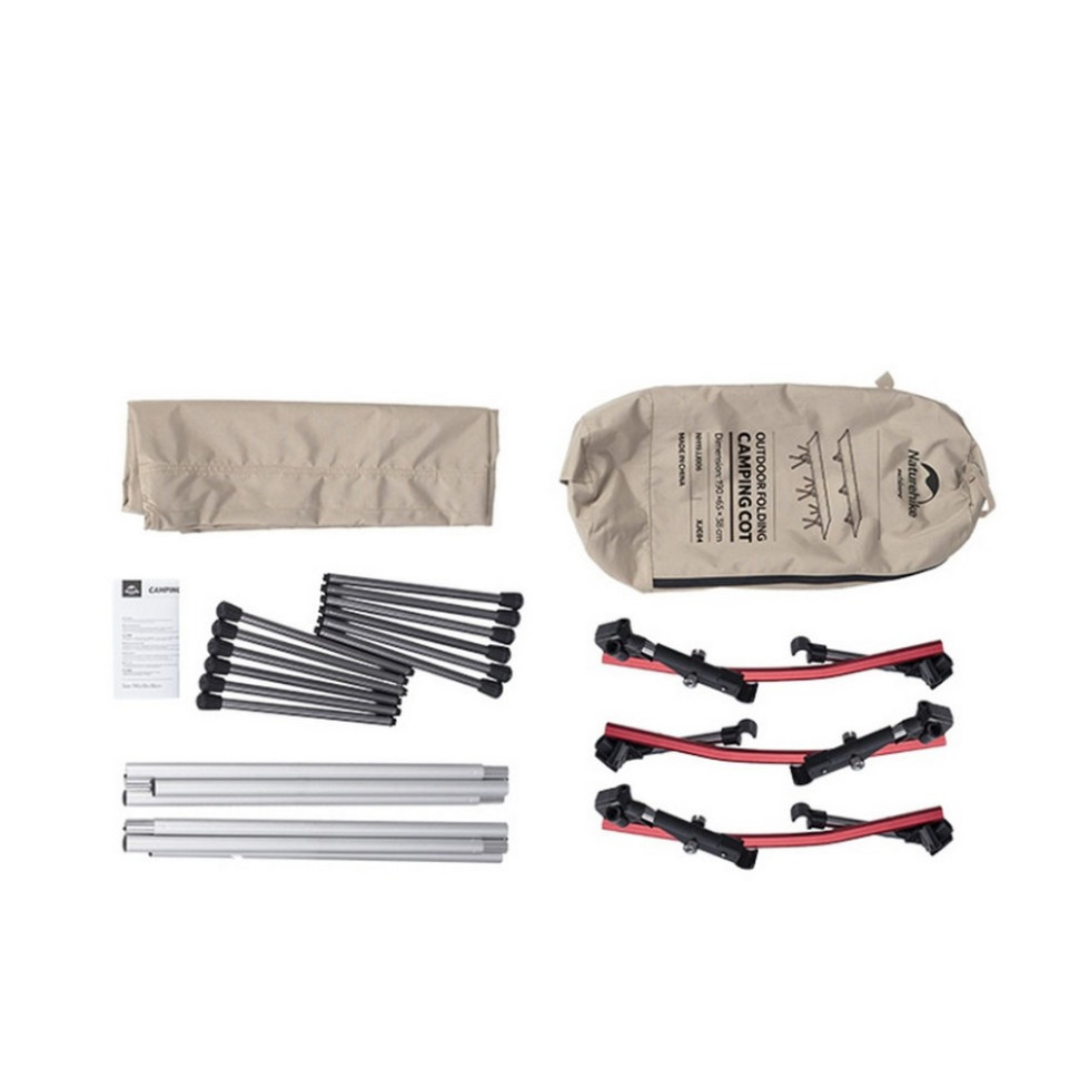 Ультралегке складане ліжко NH19JJ006 Naturehike 6927595755150 алюміній