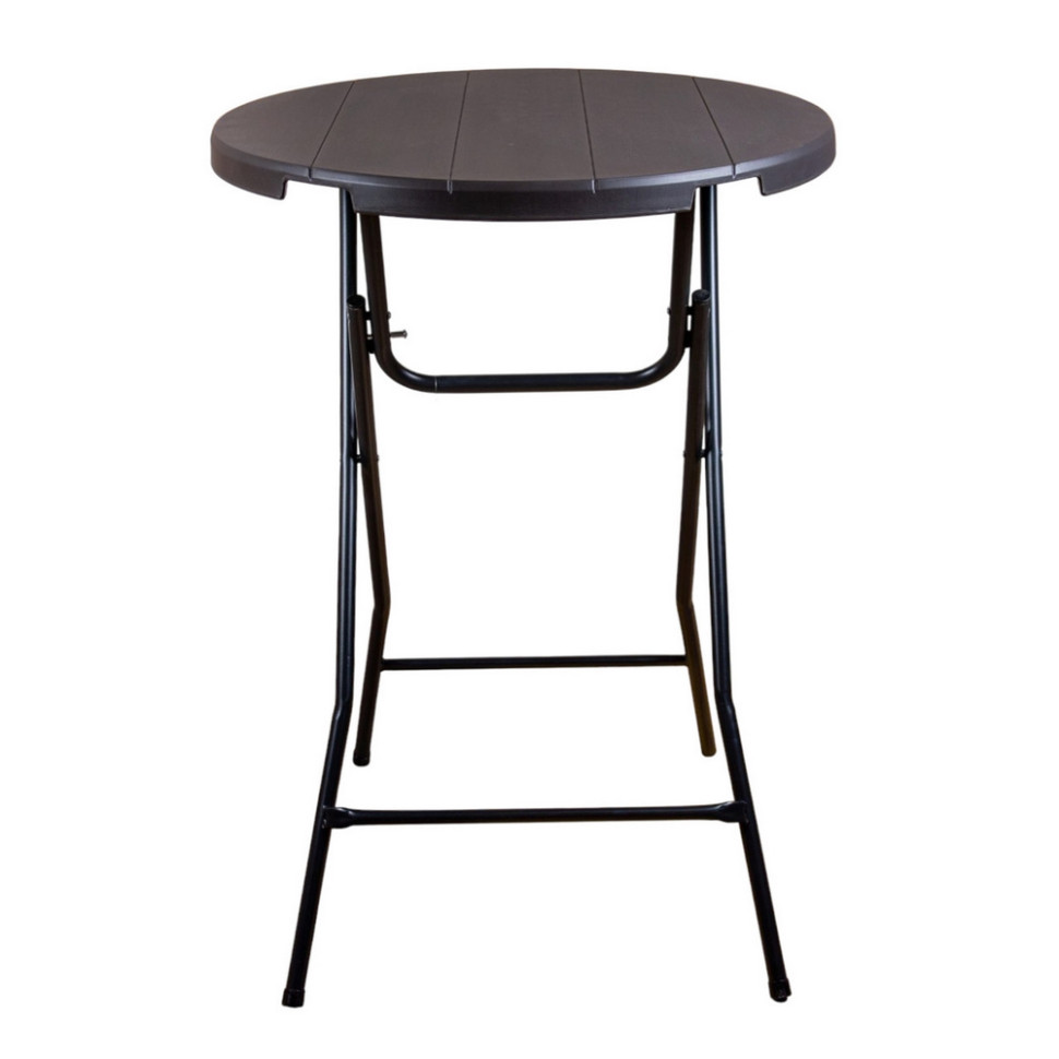 Стол складной круглый ТЕ-1848 Time Eco 4820211101640, графит, 0.8 м