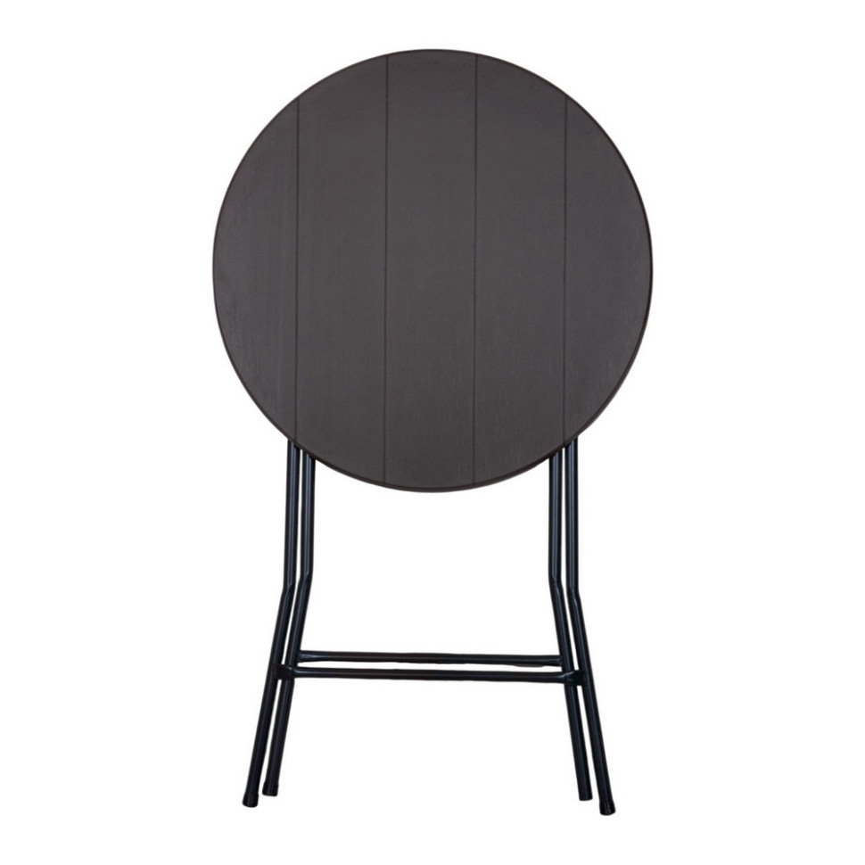 Стол складной круглый ТЕ-1848 Time Eco 4820211101640, графит, 0.8 м