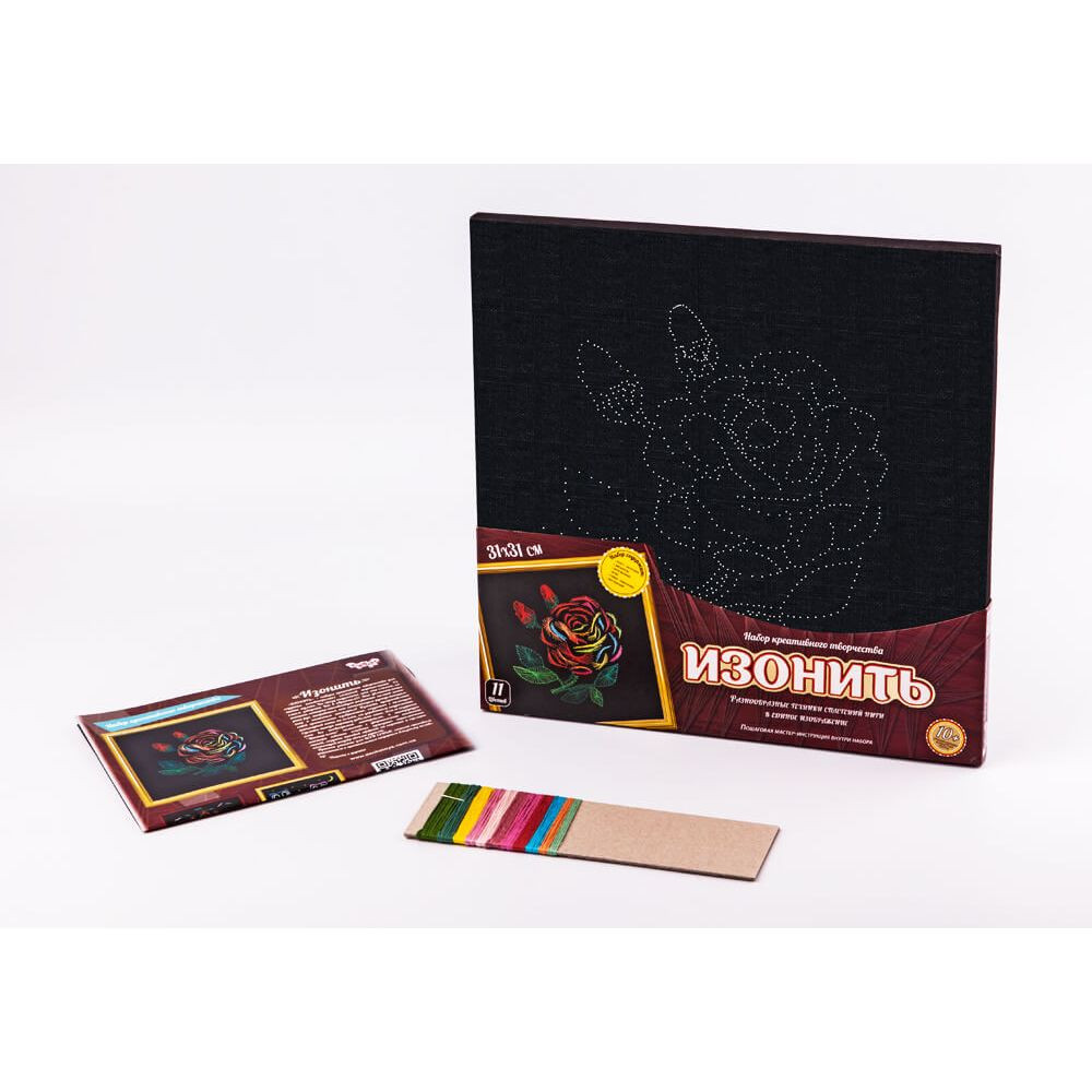 Набор Креативного Творчества Изонитка "Роза" Danko Toys IZN-01-06.