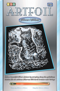 Набор для творчества Sequin Art ARTFOIL SILVER Kitten SA1034