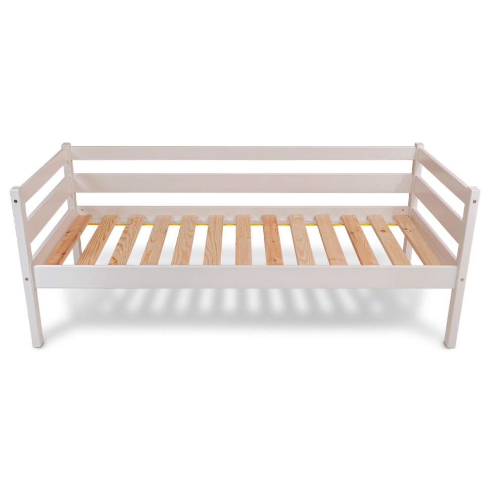 Підліткове ліжко SportBaby babyson 2 White, з натурального дерева, білий 80x190 см, до 120 кг