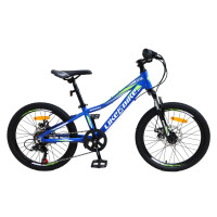 Велосипед подростковый "Energy" LIKE2BIKE A212002 колёса 20", синий, рама алюминий 10"