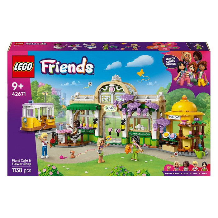 Конструктор Friends Кав'ярня з рослинами і квітковий магазин LEGO 42671, 1138 деталей