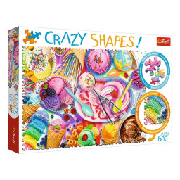 Пазл класичний "Солодке морозиво" Trefl 11119 Crazy Shapes, 600 елементів