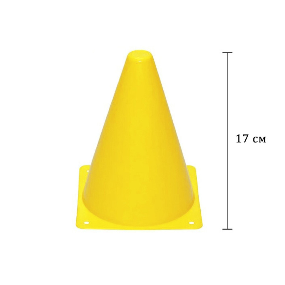 Конус-фішка спортивна EasyFit EF-1678-Y 17 см жовта