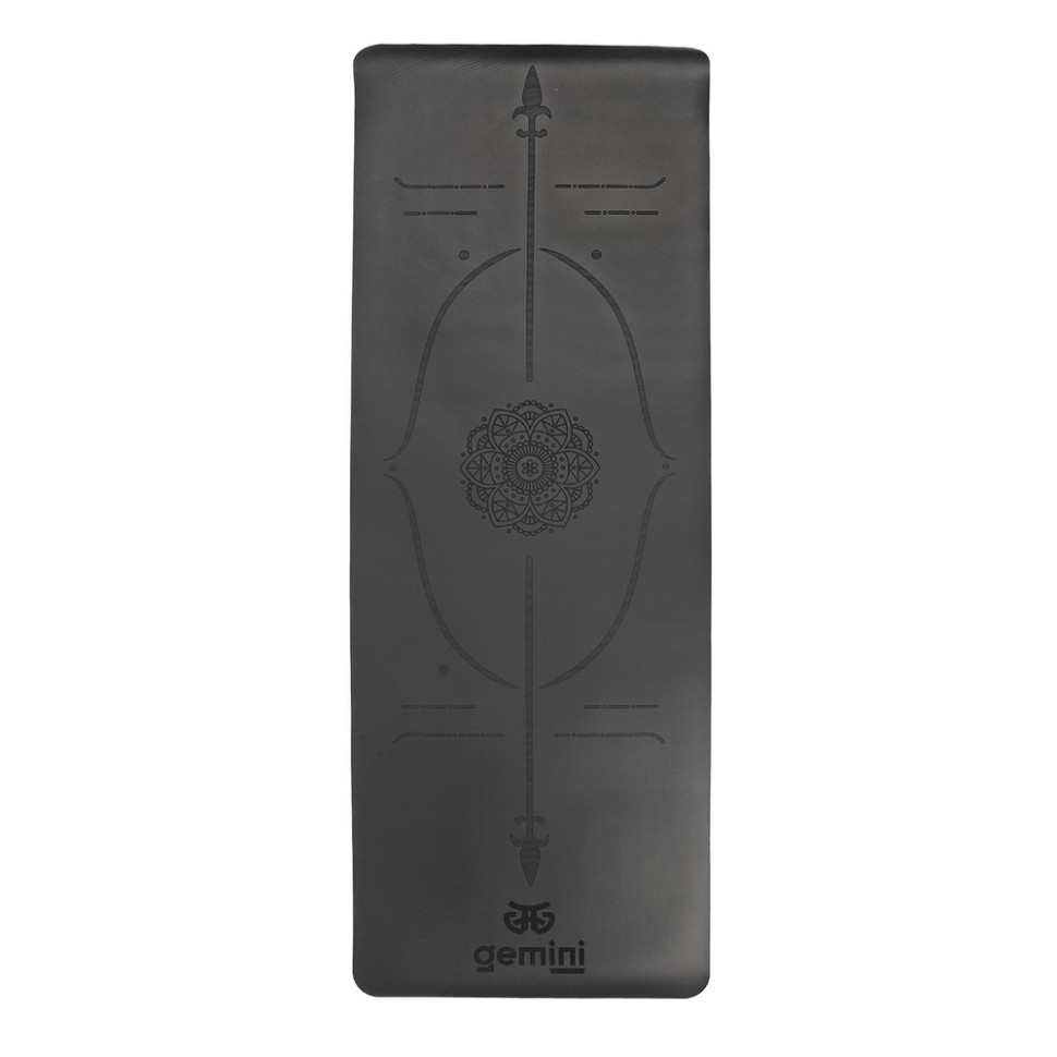 Килимок для фітнесу та йоги Gemini Sport PUY-2899BK 183х68х0,5 см