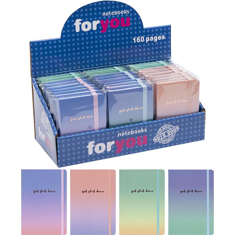 Блокнот на резинці COLOR-IT 3781-4L тверда палітурка, 80 листів