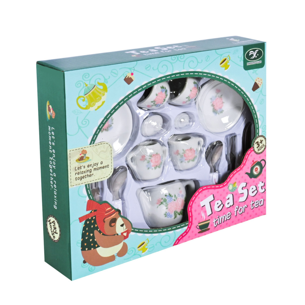 Детский набор посуды Tea set Bambi 868-E6-2 фарфор, 17 предметов
