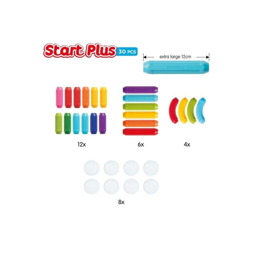 Магнітний конструктор Початківець+ SmartMax SMX 310, 30 деталей