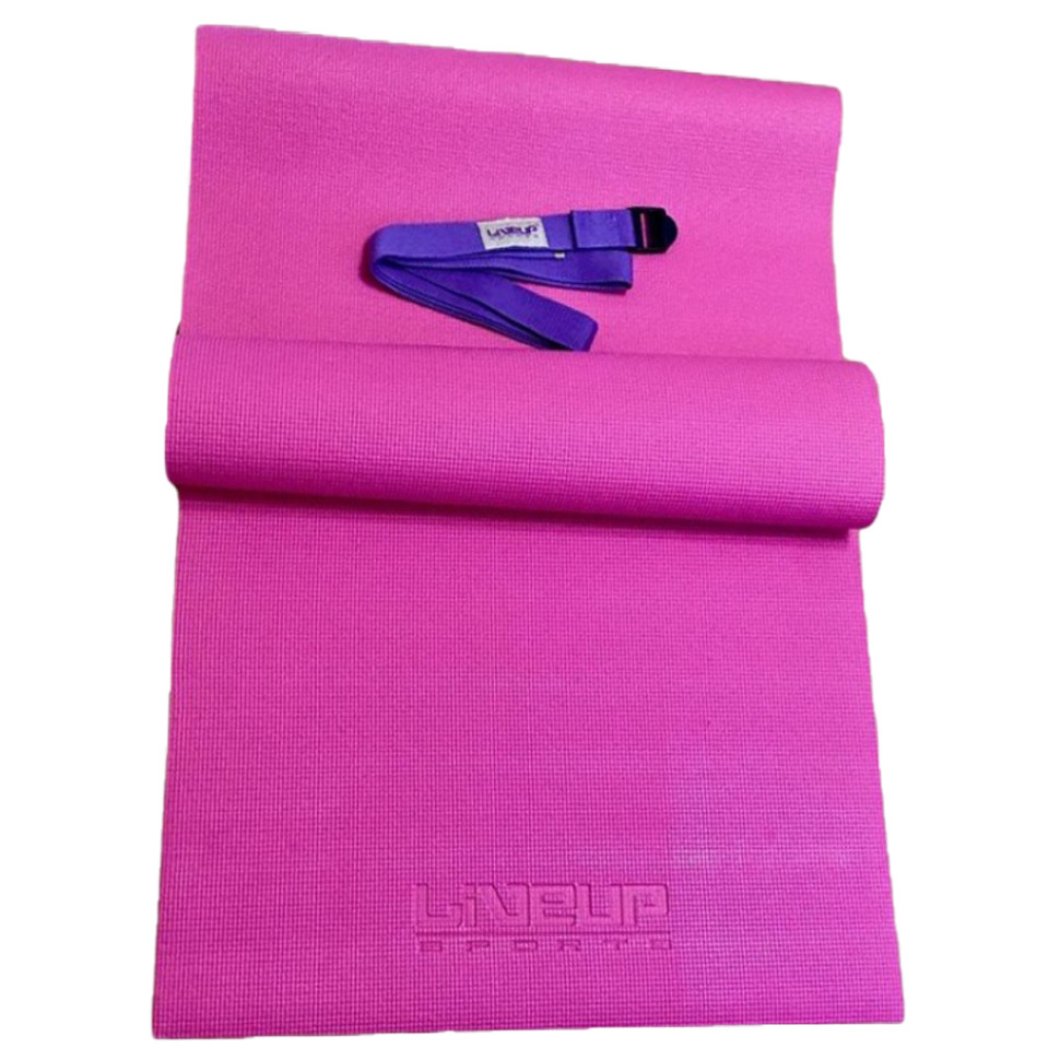Комплект килимок і ремінь для йоги YOGA MAT + BELT LiveUp LS3231-04p-Combo 173 x 61 x 0.4 см
