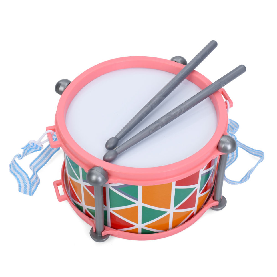 Дитяча іграшка Барабан Bambi 2018T(Red) ремінець, 2 палички